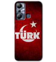 İnfinix Hot 20i Kılıf HD Desen Baskılı Kılıf - Ayyıldız Türk