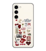 Samsung Galaxy S23 Uyumlu Lana Del Rey Sticker Tasarımlı Şeffaf Telefon Kılıfı