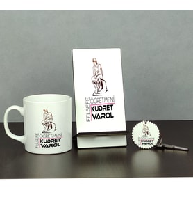 Felsefe Öğretmeni Üçlü Set (Kupa + Telefon Standı + Anahtarlık)