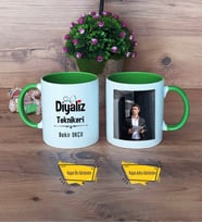 Diyaliz Teknikeri Kupa Bardak Yeşil Fotoğraflı Tıp Bayramı Hediyesi