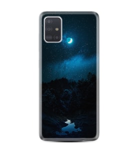 Samsung a71 A72 A73 A7 A9 2018 C7 C9 Kılıf Desenli Silikon Gece 1633