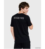 LC WAIKIKI Siyah Beşiktaş Baskılı Erkek Şortlu Pijama Takımı