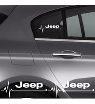 Jeep Renegade İçin Uyumlu Aksesuar Oto Ritim Sticker 2 Adet 20*9 Cm