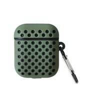 Pilelistore   Airpods 2 (2.nesil) Spor Delikli Kılıf - Haki Yeşil-Siyah