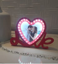 LOVE FOTOĞRAFLI SİHİRLİ AYNA KIRMIZI