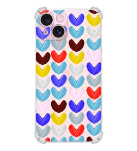 PrintiFy Apple iPhone 15 Water Color 1 Şeffaf Köşe ve Kamera Korumalı Korumalı Antişok Kılıf