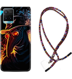 Vivo Y11S Y21S Y20 Y20S Y70 Kılıf Boyun Asklı Rasta Silikon Karga 1616