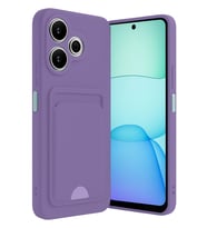 Redmi 13 4G Kılıf Kelvin Kartvizitli Silikon - Lila
