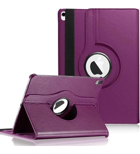 Lexroo iPad Air 11 2024 için Kılıf 360 Rotating Stand Deri Mor [iPad Air 11 2024 ile Uyumlu - Mor]