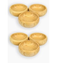Bambu Ahşap Sosluk ve Çerezlik 10 cm 6'lı Set