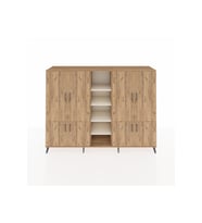 Hyperion Dolap 14 Raflı 8 Kapaklı 220x44x163 Çam-Çam/Aytaşı