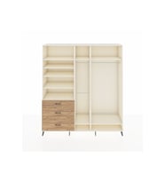 Hyperion Dolap 9 Raflı 3 Çekmeceli 3 Askılı 220x44x243 Aytaşı-Aytaşı/Çam