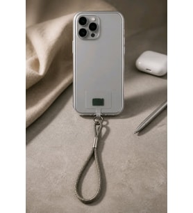 Gümüş Renkli 25 cm Uzunluğunda Telefon Askısı