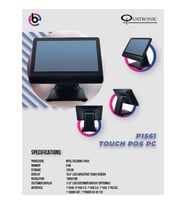 QUATRONIC 15.6 Dokunmatik (İki Ekranlı) P1561E-D CORE i5 4GB RAM- 128GB SSD- FDOS- POS PC