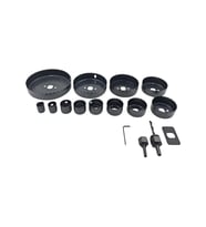 Fixonic Eratool ERA56345 19-127mm Ahşap Panç Seti (16 Parça) (Siyah)