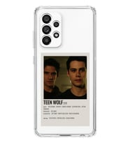Samsung Galaxy A33 Uyumlu Teen Wolf Minimalist Poster Desenli Şeffaf Telefon Kılıfı