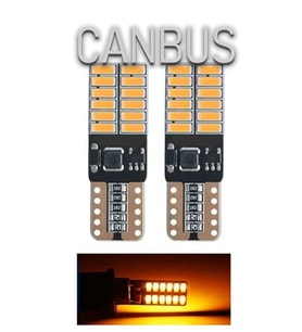 T10 LED Park Plaka Tavan Ampulü 24 Ledli Turuncu Sadece 24 Volt Araçlar