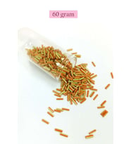 Uzun Boru Kesme Boncuk Çap 2mm Uzunluk 10 mm - 60 Gram - Yeşil Turuncu - BNC300
