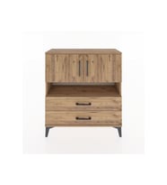 Arges Şifonyer 3 Raflı 2 Çekmeceli 2 Kapaklı 88x30x96 Çam-Çam