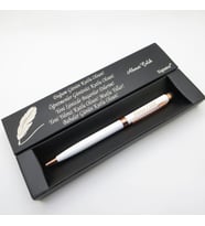 Signator® C479 Beyaz Rose Gold Tükenmez Kalem  İsme Özel Kalem  Hediyelik Kalem (Karışık)