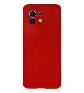 Durukar® Mi 11 Kılıf Nano içi Kadife Silikon - Kırmızı