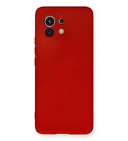 Durukar® Mi 11 Kılıf Nano içi Kadife Silikon - Kırmızı
