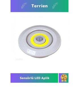 Smart Seri Yüksek Led Teknolojili Kaliteli Pratik Kolay Monte Hareket Sensörlü Aplik Pilli Lamba