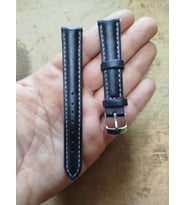 Gogoey Deri Kordon Saat Kayışı Siyah 16 Mm Dks16 (SIYAH SPORT)
