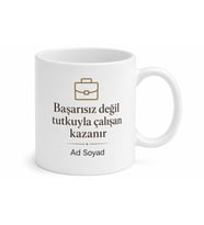 Kişiye Özel Meslek Logosu ve İsim Yazılı Şık Kurumsal Hediye Kahve Kupası Bardak