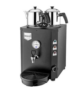 Remta Jumbo Çay Makinesi-23 litre-2 demlik dahil - Şamandıralı (Şebeke) Siyah