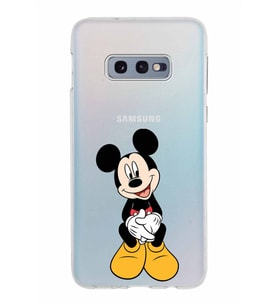 Samsung Galaxy S10E Kapak Mickey Mouse Tasarımlı Şeffaf Silikon Kılıf