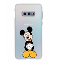 Samsung Galaxy S10E Kapak Mickey Mouse Tasarımlı Şeffaf Silikon Kılıf