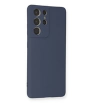 Newface Samsung Galaxy S21 Ultra Kılıf Nano içi Kadife Silikon - Gri