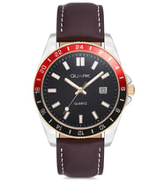 QUARK QC-420BL-2A4 ERKEK KOL SAATİ (Kahverengi)
