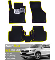 SKODA KODİAQ (2017-2023) Uyumlu EVA Paspas Tam Set–Oto Paspas,Araca Özel,Kolay Montaj