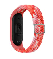Xiaomi Mi Band 4 Uyumlu Kordon Örgü İşlemeli Yumuşak Hasır KRD-49 Kayış