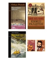 Masumiyet Müzesi Orhan Pamuk-Semerkant Amin Maalouf-Kırmızı Pazartesi G. G. Marquez Defterli Seti (Renksiz)