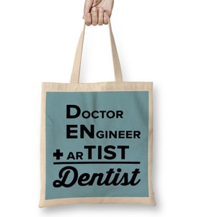 Doctor Engineer Artist Dentist 032 Bez Çanta Uzun Saplı