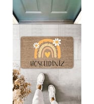 Bej Hoşgeldiniz Kapı Önü Paspası KP23