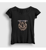 Presmono Kadın Siyah Believe Disturbed T-Shirt 60920tt