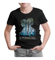 Supernatural - Impala Siyah Çocuk Tshirt