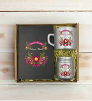 BK Gift Kişiye Özel İsimli DTF Anne Temalı Antrasit Defter & Gümüş Kahve Fincanı & Mum Hediye Seti-6, Anneye Hediye, Anneler Günü Hediyesi