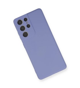 Newface Samsung Galaxy S21 Ultra Kılıf Nano içi Kadife Silikon - Lila