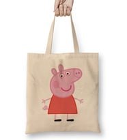 Peppa Pig 01 Bez Çanta Uzun Saplı