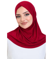 Kadın Hazır Türban Çapraz Tek Parça Pratik Namaz Başörtüsü