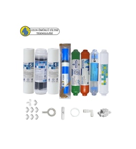 Purefer Açık kasa Çift sediment Sertifikalı 8li Vontron Helixfil Yüksek mebran mineral+alkali+detox