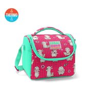 Coral High Kids Neon Mercan Su Yeşili Alpaka Desenli Thermo Beslenme Çantası 11719