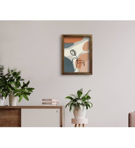 BK Home Doğal Masif Ahşap Çerçeveli Tablo 45x65cm-16