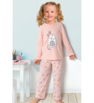 Doremi Kız Çocuk Pijama Takım (Pembe Melanj)