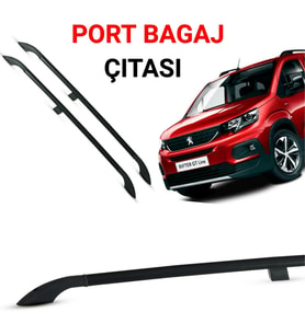 PEUGEOT RİFTER 2019 2020 2021 SİYAH PORTBAGAJ TAVAN ÇİTASI